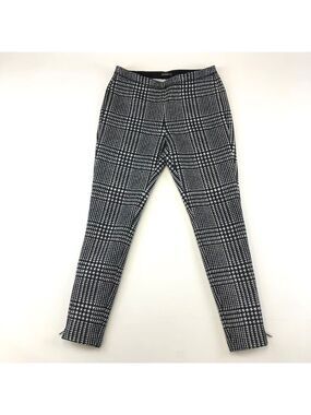 J.McLaughlin black white pull on zip leg leggings Medium